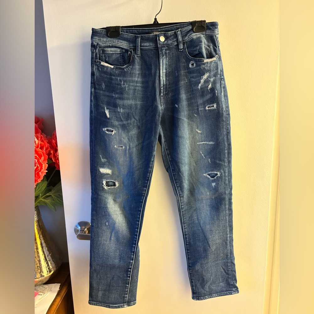 Guess Women’s Distressed Blue Jeans